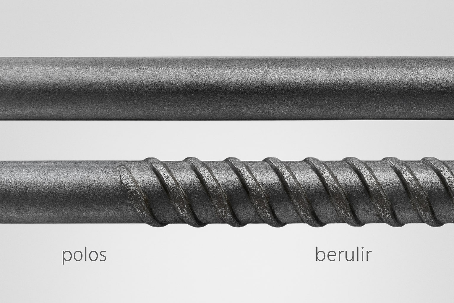 perbedaan besi beton polos dan berulir untuk fondasi, fungsi menahan gaya tarik